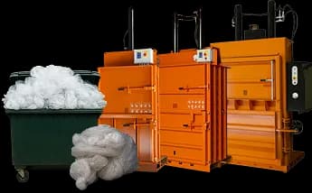 Plastic Baler overflowing bin